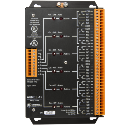 A6REL-12 6-Channel Relay Driver w/ Manual Override