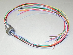 Stainless Steel 1/4 NPT fitting features:  Feeds through 10 (26 AWG) wires. Epoxy sealed to handle up to 300 psi.
