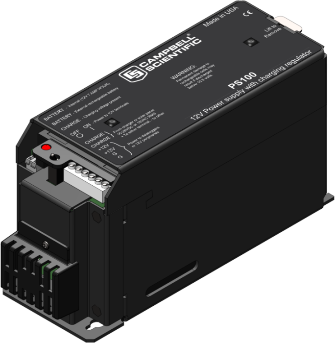 PS100 12 Vdc Power Supply with Charging Regulator and BA