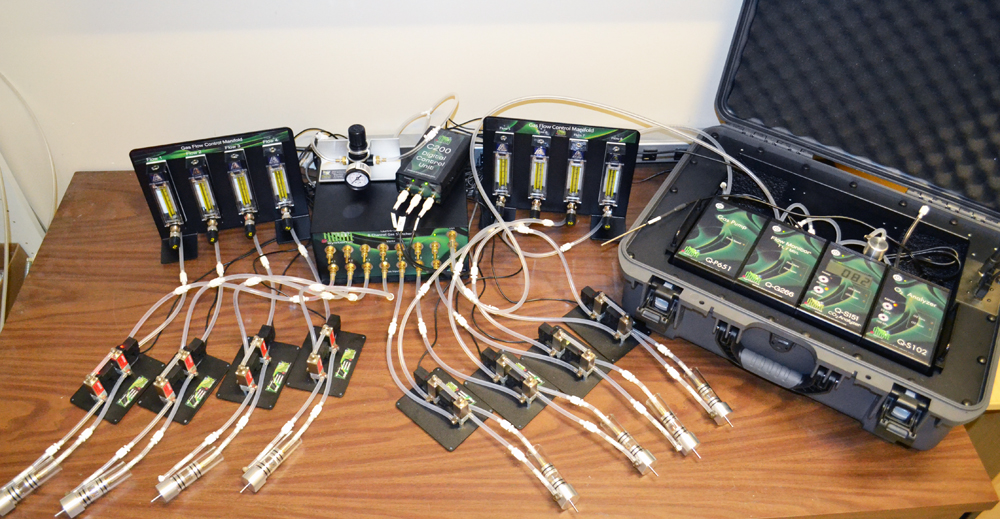 Stop-Flow Setup for 8-channel System