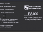 PS100 12 Vdc Power Supply with Charging Regulator and BA
