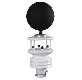 Weather station with black globe sensor